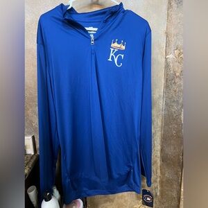Fanatics Royal Blue Quarter-Zip Pullover
